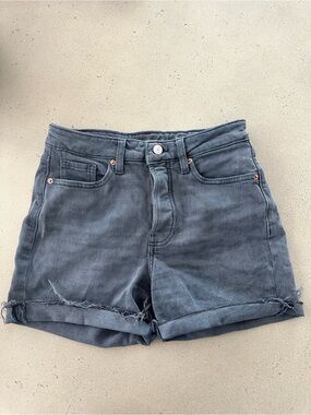 Old Navy Charcoal Roll-Hem Denim Shorts